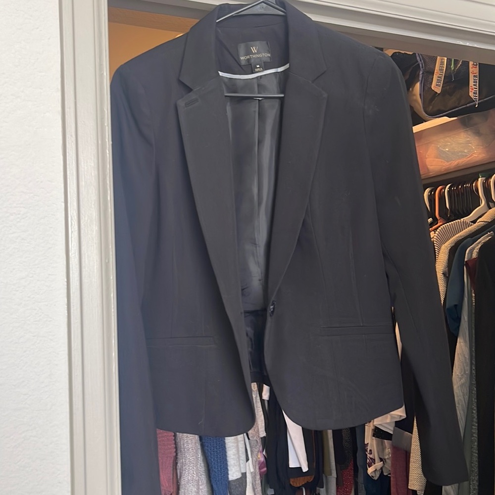 Black worthington medium blazer
